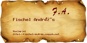 Fischel András névjegykártya
